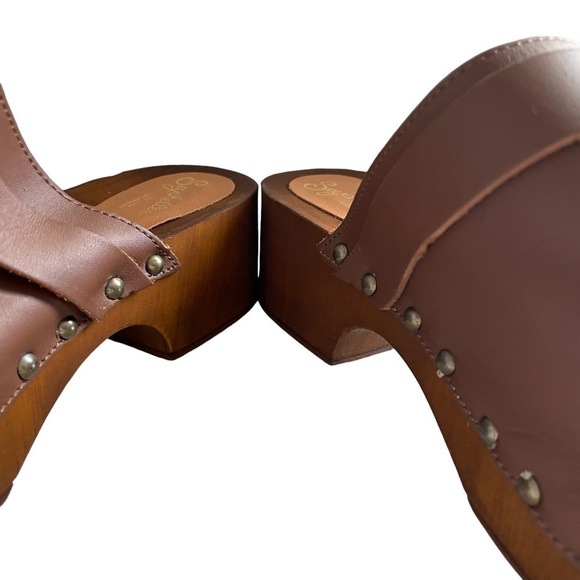 SEYCHELLES loud & clear clog in cognac Size 8.5 NWT - Picture 7 of 13
